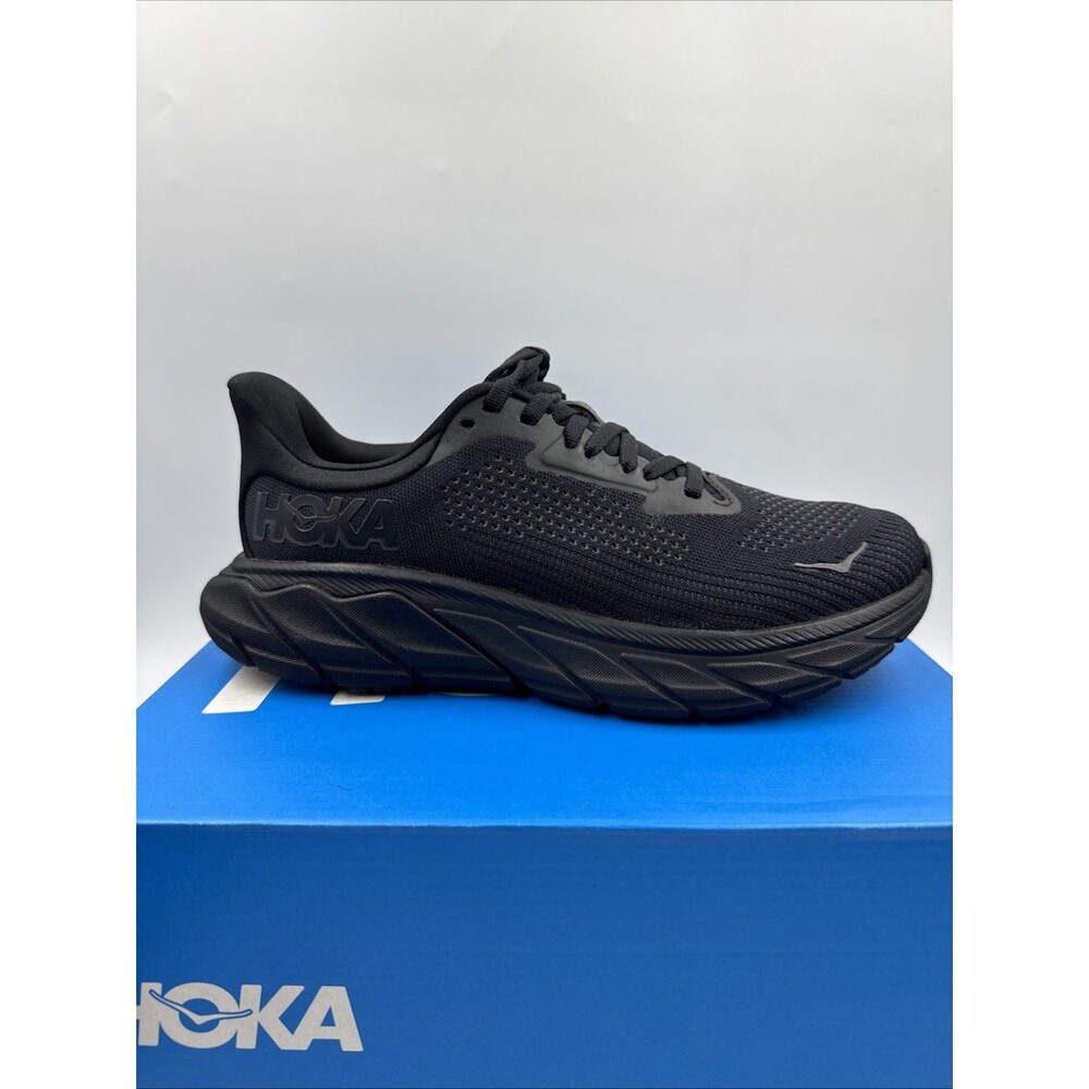 Hoka Arahi 7 Women’s Black Blackout 1147851 BBLC Walking Running Shoes Size 6B - Picture 9 of 16